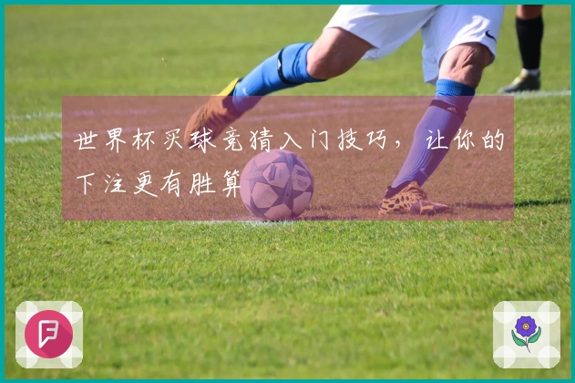 世界杯买球竞猜入门技巧，让你的下注更有胜算